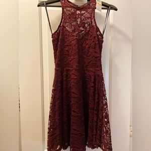 Material Girl Juniors’ Lace Skater Dress